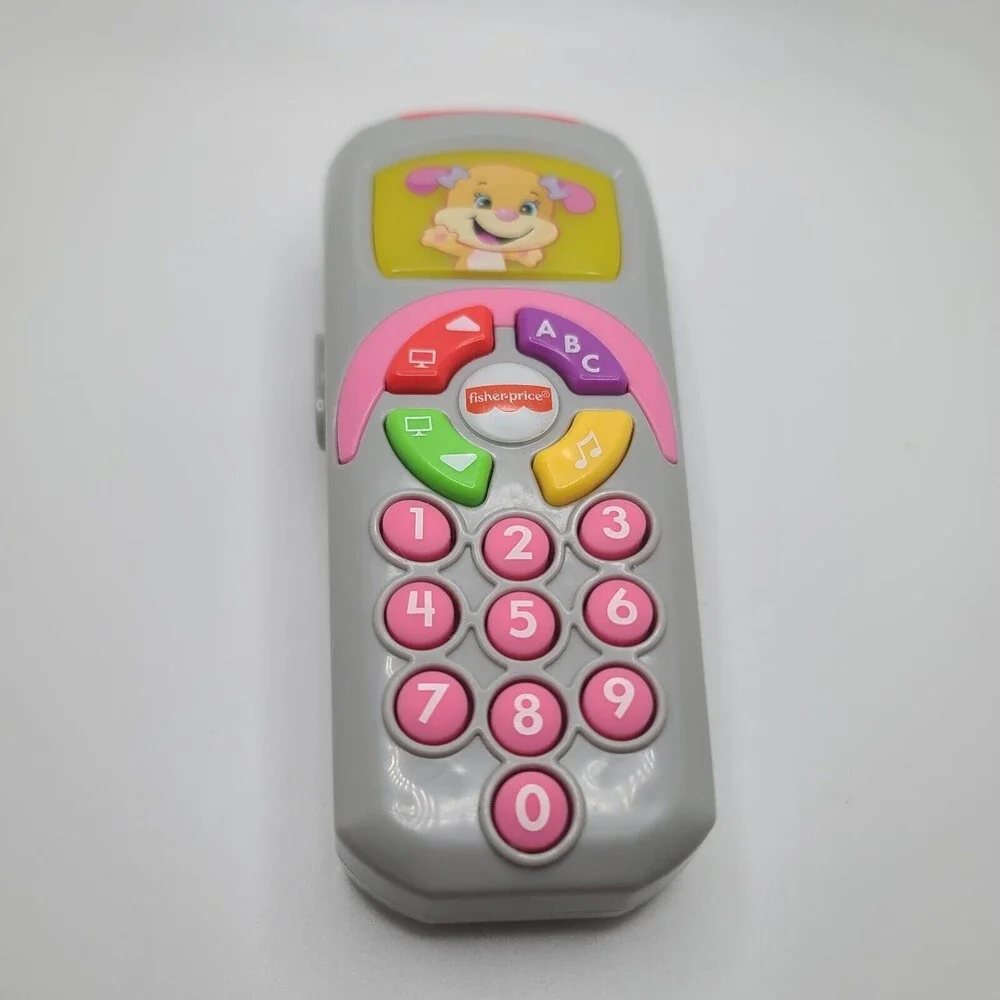 Fisher Price Toy Cell Phone Interactive Sings Lights Up Works